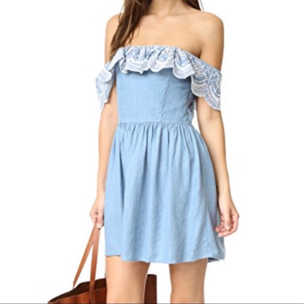 Lovers + Friends Dream Vacay Chambray Dress